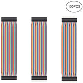 MakerFocus 150Pcs 10CM Multicolored Dupont Wire Male to Female+Male to Male+Female to Female