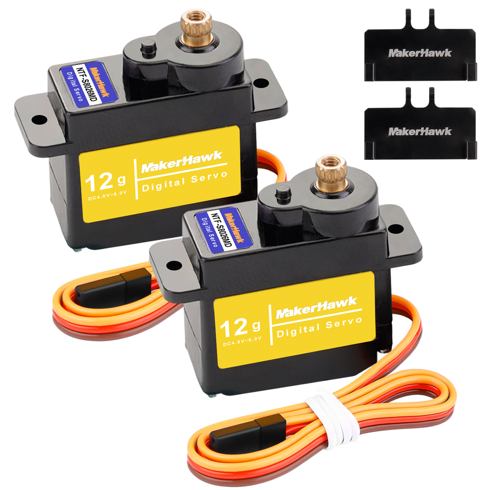 Makerhawk 12g 4.8V~6.0V RC Servo Steering Servo Waterproof Makerhawk 12g 4.8V~6.0V RC Servo Steering Servo Waterproof