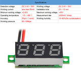 MakerFocus 5pcs 0.28 Inch Two-Wire 2.5V-30V Mini Digital DC Voltmeter Voltage Tester