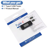 MakerHawk Type-C USB Tester Voltmeter Meter 0-5A 4-30V USB Multimeter Voltage and Current Tester