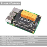 MakerFocus 4 Channel Relay Board Module for Raspberry Pi 4B/3 Model B+/Raspberry Pi 3/2 Model B