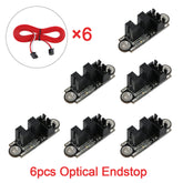 6pcs Optical Endstop with 1M Cable Optical Switch Sensor Optical Switch Module for 3D Printer