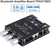 Bluetooth Amplifier Board Hifi Stereo 2.0 TPA3116D2 2X100W Audio Amplifier Module