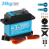 Digital Servo 35KG Full Metal Gear High Torque Waterproof DS3235 with 25T Servo Arm for RC Car