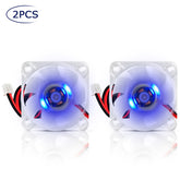 2pcs Brushless DC Cooling Fan with XH2.54-2P Wire for 3D Printe