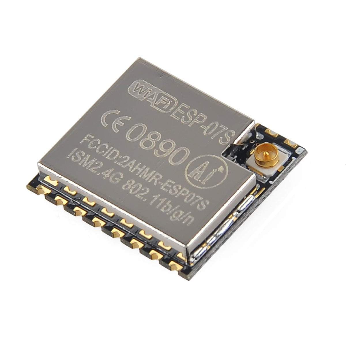 thumbnail image 2 of ESP8266 ESP-07S Serial WiFi Transceiver Module With 2.4G SMA Antenna - For Arduino/IoT Projects 2 of 6