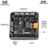 M5Stack Blocky 12 Channels Servo Controller with MEGA328 and Power Adapter 6-24V for Arduino