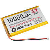 Makerfocus 3.7V Lipo Battery 10000mAh Lithium Rechargeable Battery 9065115 with Micro PH2.0 Plug for Raspberry Pi UPS Board