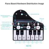 MakerFocus Piano Music Development Board for BBC Micro:bit Board with RGB Buzzer