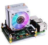 MakerFocus Ice Tower Cooler RGB Cooling Fan with Heatsink for Raspberry Pi 4B / 3B+ and 3B