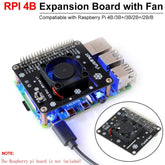 Raspberry Pi 4B expansion gpio board with fan