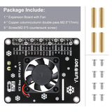 MakerFocus Raspberry Pi 4B GPIO Expansion Board with Fan&LED Compatible with Raspberry Pi 4B/3B+/3B