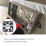 MakerFocus 2PCS Raspberry Pi DC Brushless Cooling Fan 5V Heatsink Cooler One-to-Two Interface