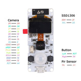 MakerFocus T-Camera ESP32 WROVER OV2640 Camera Module with 0.96 Inch OLED-Fish-Eye Lens
