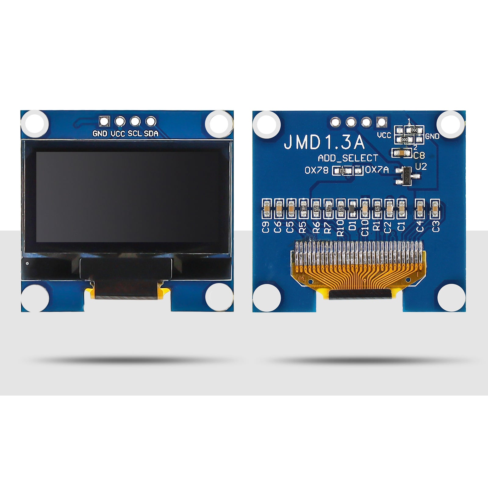 Display Module 12 MakerFocus 2pcs OLED Display Module I2C 128X64 1.3 Inch Display Module