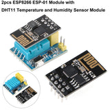 MakerFocus 2pcs ESP8266 ESP-01 Serial Wireless WiFi Transceiver Receiver Module 1MB SPI Flash