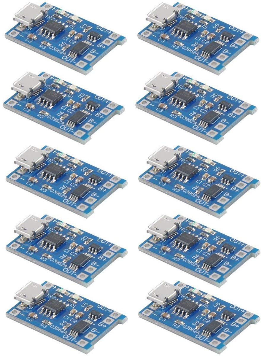 Microscale Charging Module Charging Module with Battery Protection 18650 BMS 5V Micro USB 1A 1865 ...