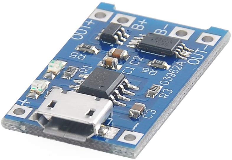Microscale Charging Module Charging Module with Battery Protection 18650 BMS 5V Micro USB 1A 1865 ...