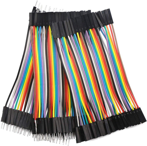 MakerFocus 150Pcs 10CM Multicolored Dupont Wire Male to Female+Male to Male+Female to Female