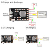 MakerFocus 6pcs 2A 5V Charging Protection Module for 18650 Lithium Battery Power Protection