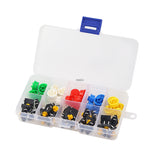 Tactile Switch 25pcs Tactile Push Button Switch 4 Pins SMD PCB Micro and Box for Arduino