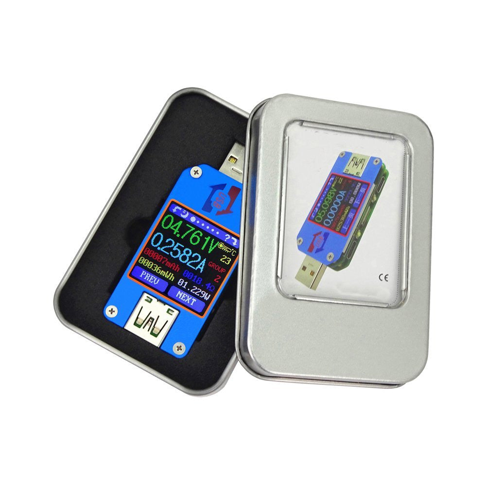 UM25C Color LCD Display Tester, 1.44 Inch 5A USB 2.0 Type- C Bluetooth ...
