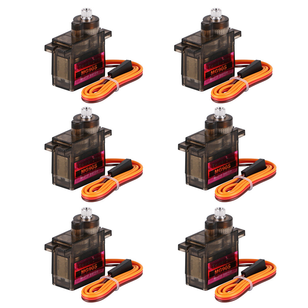 6Pcs MG90S Metal Geared Micro Servo Motor 9G for Smart Robot Car Helic – MakerFocus