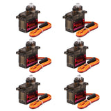 6Pcs MG90S Metal Geared Micro Servo Motor 9G for Smart Robot Car Helicopter Plane Boat