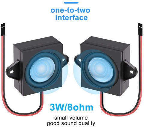 2pcs Arduino Speaker 3 Watt 8 Ohm Single Cavity Mini Speaker Full-range Cavity Mobile Portable