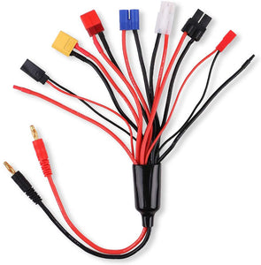 8 in 1 Charger Adapter Connector Splitter Cable for RC Lipo Battery Multi Charger to 4.0mm