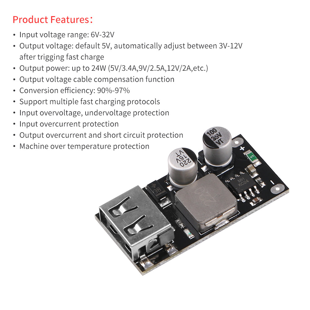 Lambda 12V To 6V 2.5A DC-DC Step Down Converter Module - 15W Waterproof ...