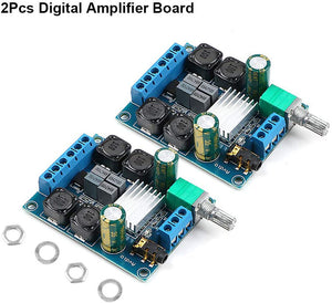 2Pcs Digital Amplifier Board, TPA3116D2 Two-Channel Stereo High Power Digital Subwoofer Power