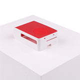 2pcs Raspberry Pi 4b Case RPI ABS Plastic Buckle Case with Raspberry Pi LED Color Cooling Fan