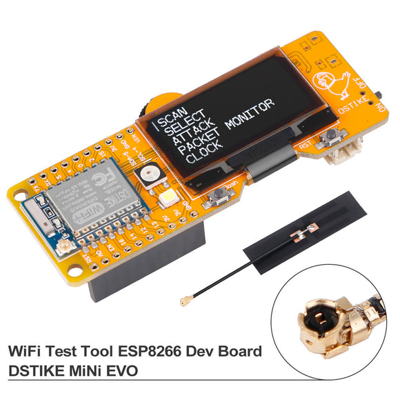 WiFi Test Tool ESP8266 Development Board WiFi Deauther DSTIKE Mini EVO with 1.3inch OLED Display