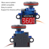 9G M5Stack Micro Servo Motor Kit 360 Degree with Metal Gear  Le Go Stand for Arduino and UIFl