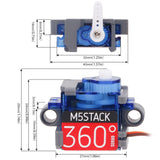 9G M5Stack Micro Servo Motor Kit 360 Degree with Metal Gear  Le Go Stand for Arduino and UIFl