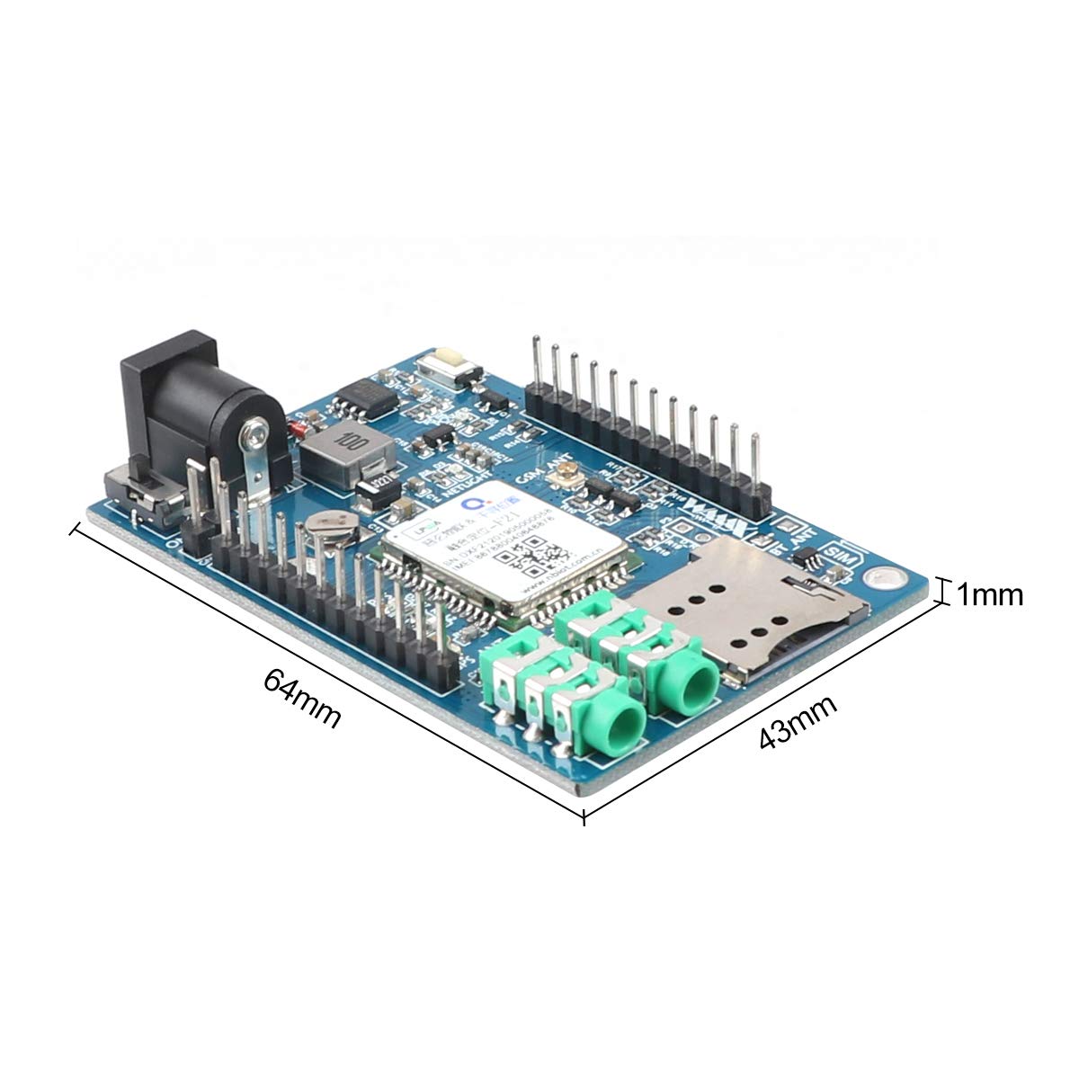 MakerFocus A7 GSM GPRS GPS Module 3 in 1 Quad Band for Arduino STM32 5