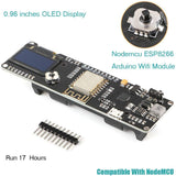 MakerFocus Arduino ESP8266 NodeMCU WiFi Development Board Kit with 0.96inch OLED Display