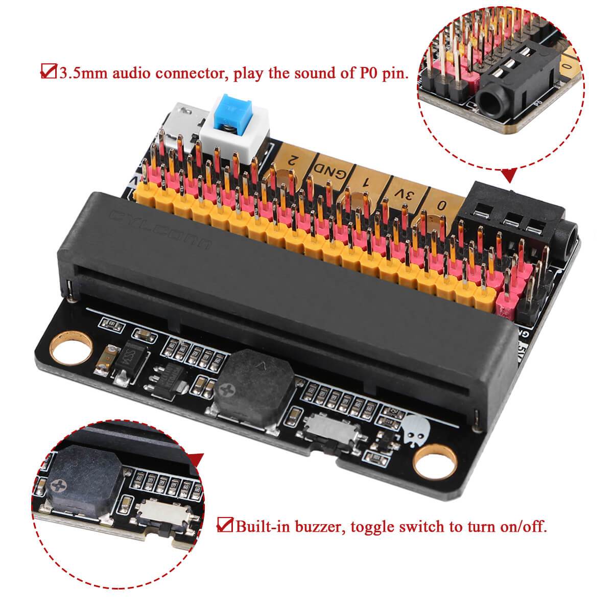 Bbc Micro Bit Adapter MakerFocus BBC Micro:bit Expansion Board Breakout Adapter Shield with ...