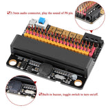 MakerFocus BBC Micro:bit Expansion Board Breakout Adapter Shield with Buzzer IO:BIT V2.0 3.3V 5V 1A