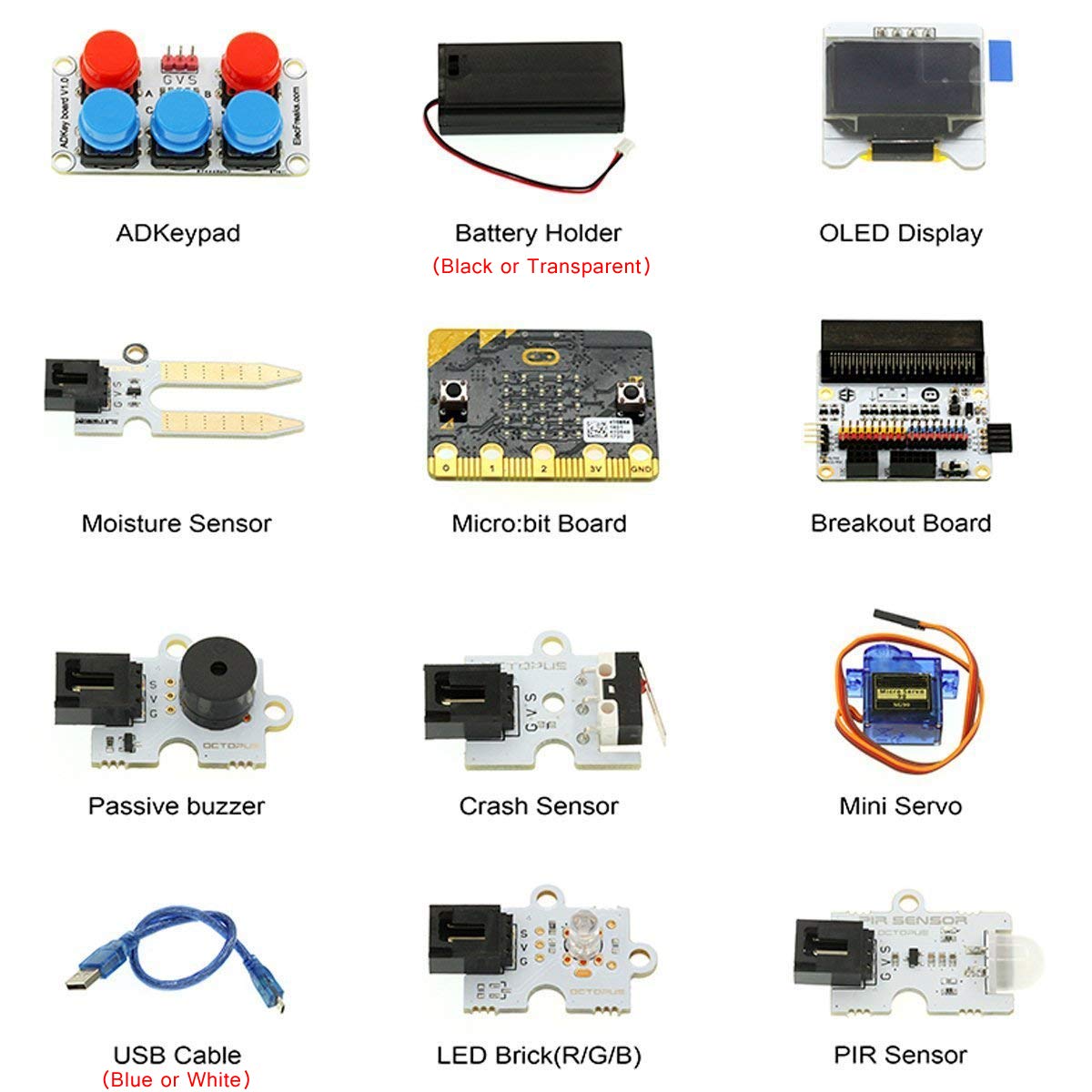 MakerFocus BBC Micro:bit Starter Kit Tinker Kit for for DIY Beginners