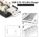 1S LiPo Battery USB Charger 3.7V/4.20V 6 Channel 1S LiPo Charger Tiny Whoop Blade