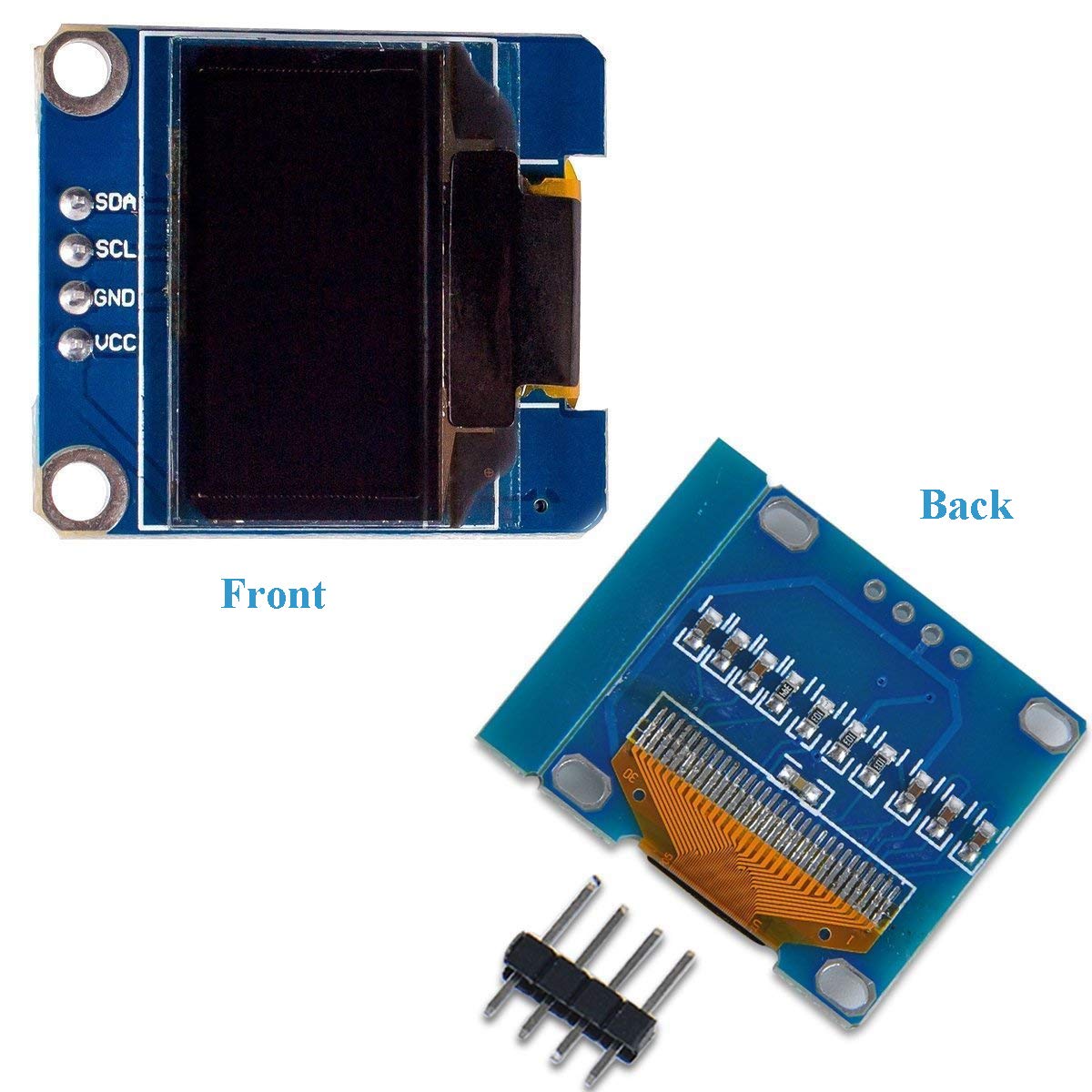 MakerFocus 0.96 Inch IIC Serial OLED Display 128*64 for Arduino with 4