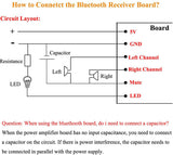 2pcs Bluetooth Receiver Board 5V Wireless Stereo Music Module 4.0 Audio