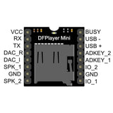 MakerFocus 2pcs DFPlayer Mini MP3 Player Module for Arduino Support TF Card and U Disk
