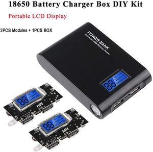 18650 Battery Charger Box DIY Kit Portable LCD Display Charger Board PCB Module Board