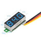 MakerFocus 5pcs Mini Digital Voltmeter DC 0-100V 0.36 Inch Three-Line Voltage Tester