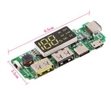MakerFocus 4pcs 18650 Charging Board Dual USB 5V 2.4A with Overcharge Overdischarge Protection