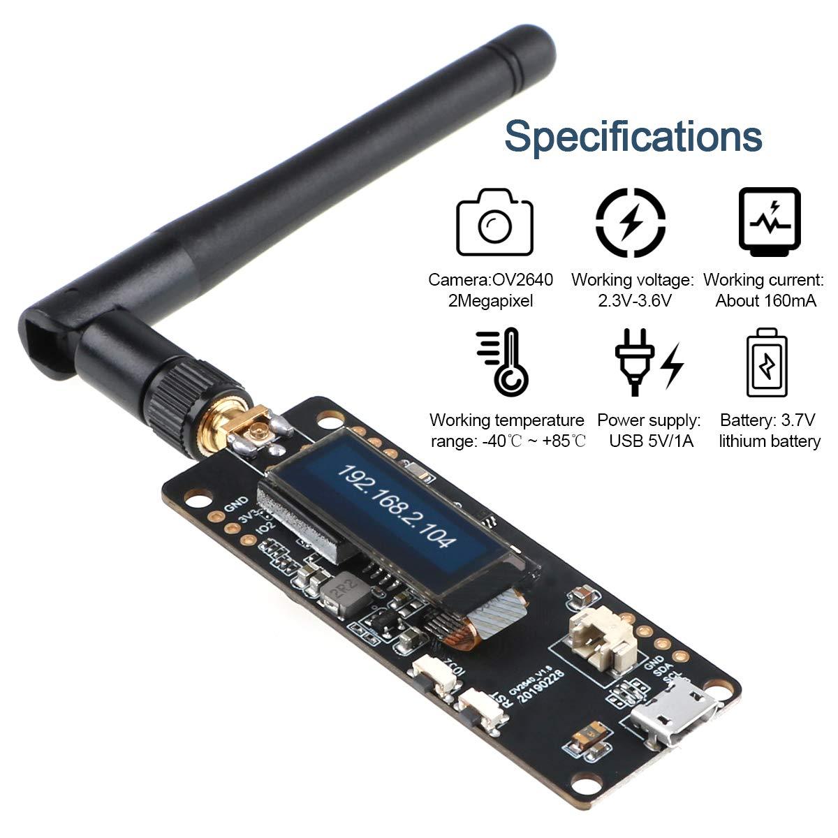 ESP32-CAM Module Met OV2640 Camera, WiFi + Bluetooth, Dual-core, Micro-USB, TF-kaart, Voor Arduino En IoT