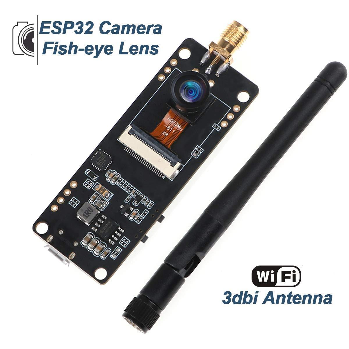 Fish Eye Camera Module MakerFocus ESP32 Camera Fish-Eye Lens WiFi Bluetooth Camera Board ...